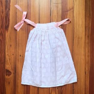Orient Expressed White/Pink Dot Sundress